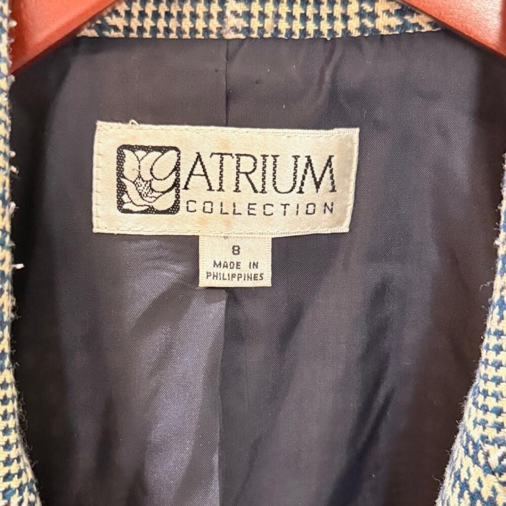 Atrium Collection Plaid wool Blazer Vintage Eclectic Grandpa - Picture 3 of 3